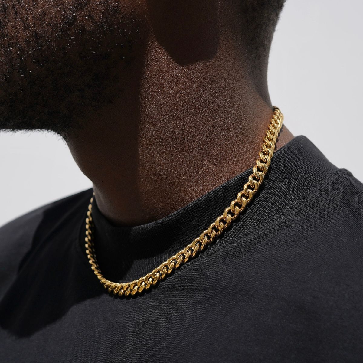 Cuban Link Chain 12Mm - 3-11MM クラシックキューバンチェーンネックレス メンズ レディース シルバー ブラック