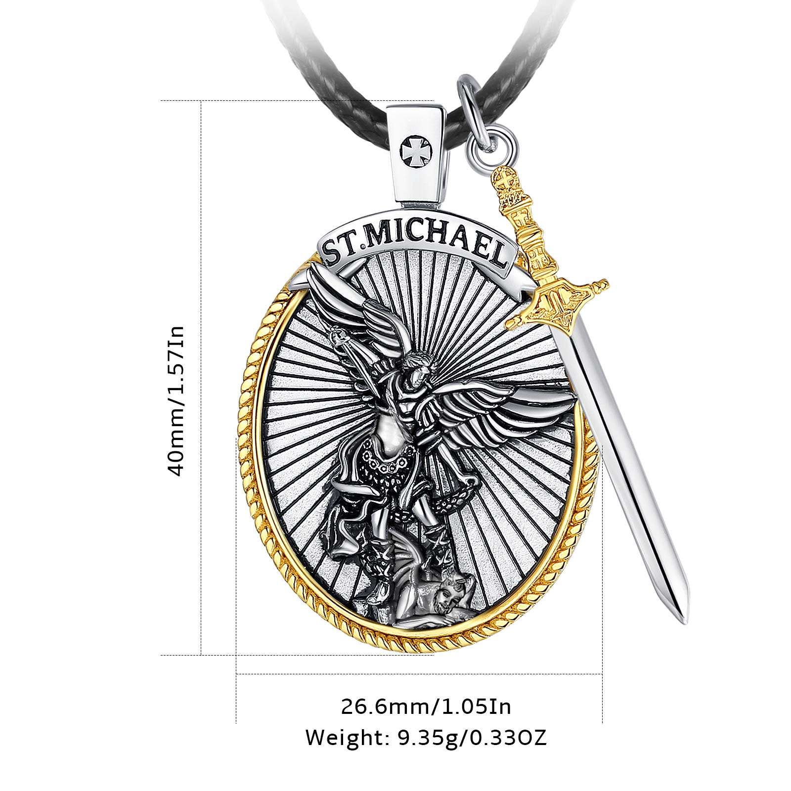 Eudora-男性用の天使の形をしたペンダント付きネックレス - 925 Sterling Silver Chain Necklace Men のレビューと価格