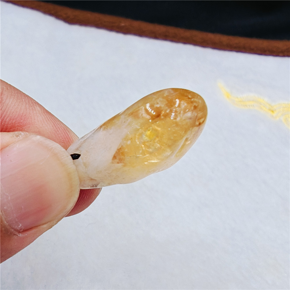 天然シトリンクリスタルペンダント3個セット。イエローキュォー - Crystal Pendant Necklace Natural Stone のレビューと価格