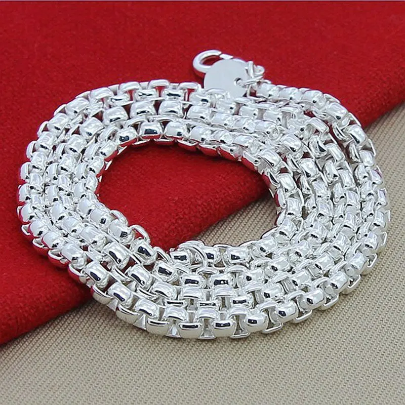 45-60 センチメートル 925 スターリングシルバーネッ - 925 Sterling Silver Chain Necklace Men のレビューと価格