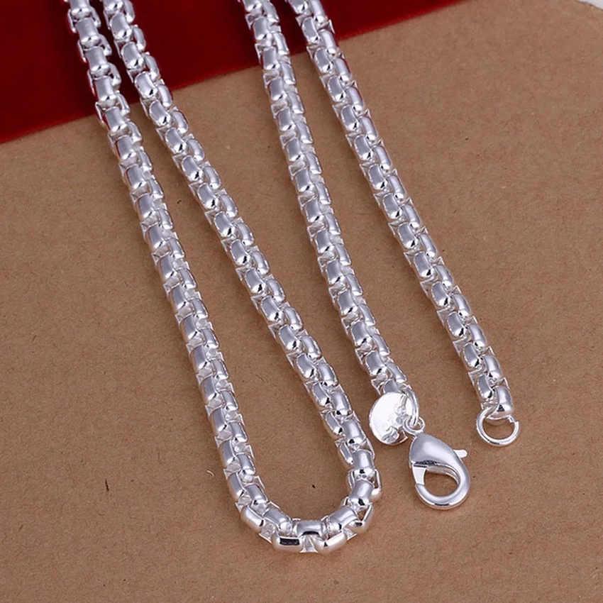 45-60 センチメートル 925 スターリングシルバーネッ - 925 Sterling Silver Chain Necklace Men のレビューと価格