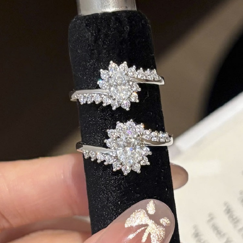 Apaison 高級 0.5ct & 1 カラット モアッサ - Moissanite Engagement Ring 1 Carat のレビューと価格